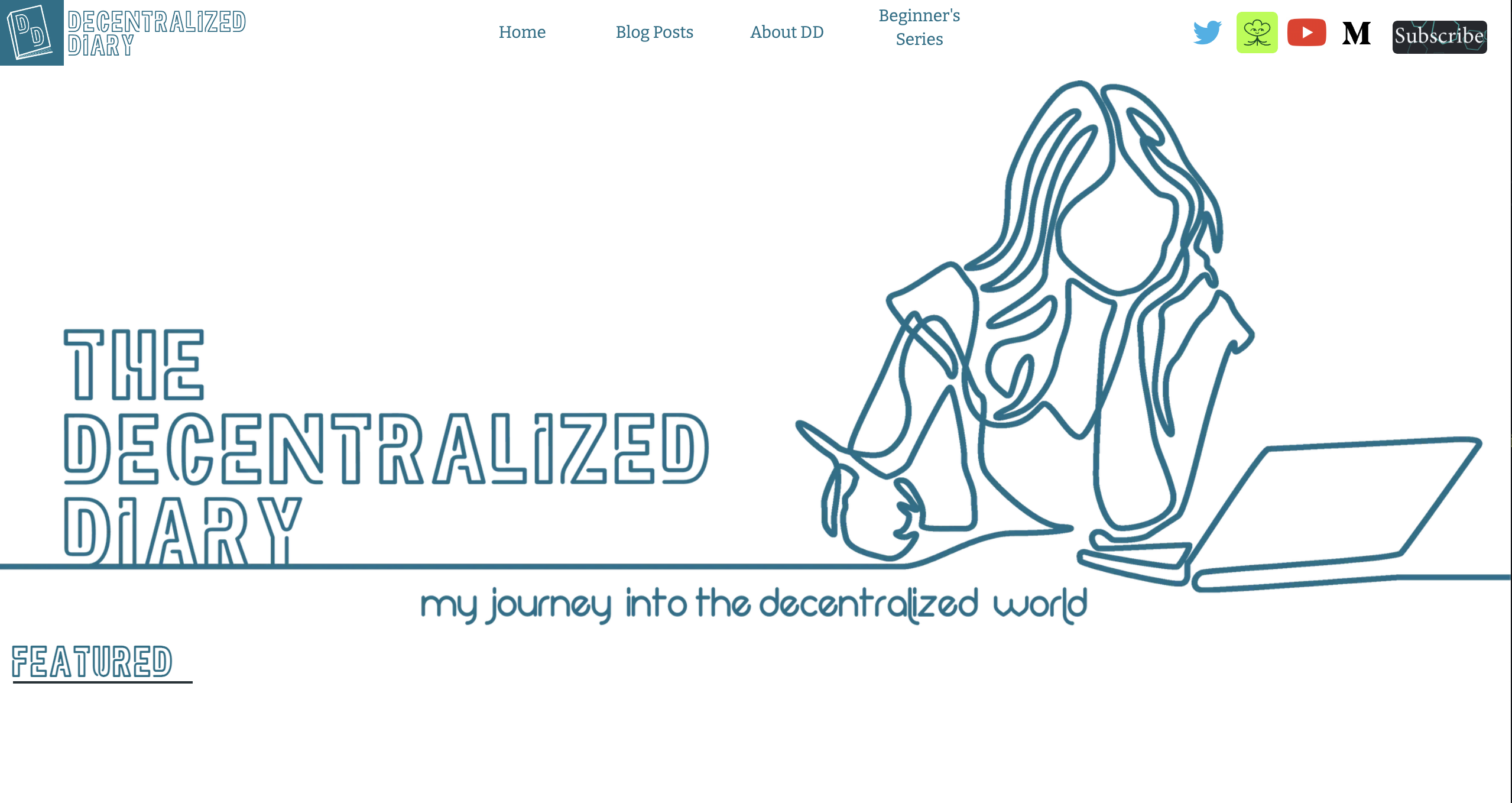 Decentralized Diary website